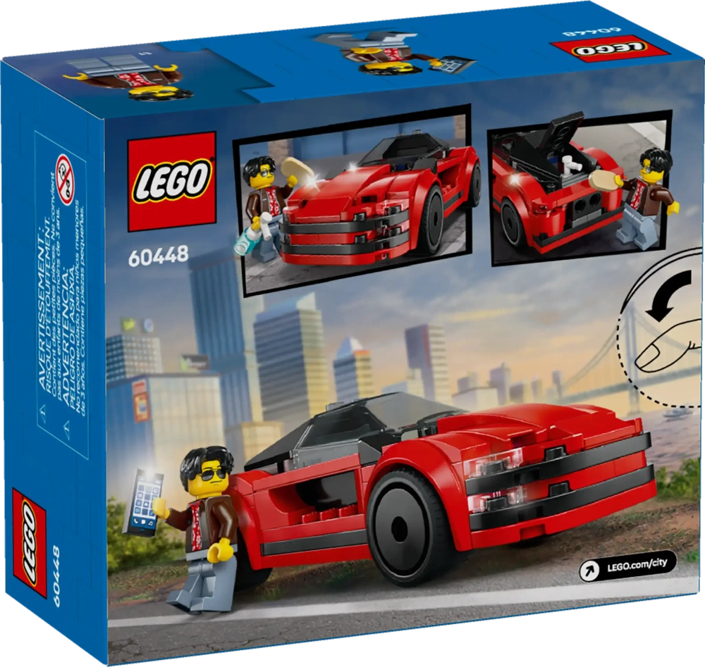 Конструктор LEGO City 60448 Красный спортивный автомобиль