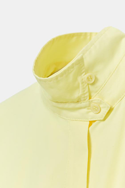 ZARA РУБАШКА С ОБЪЕМНЫМИ РУКАВАМИ ZW, ЖЕЛТЫЙ