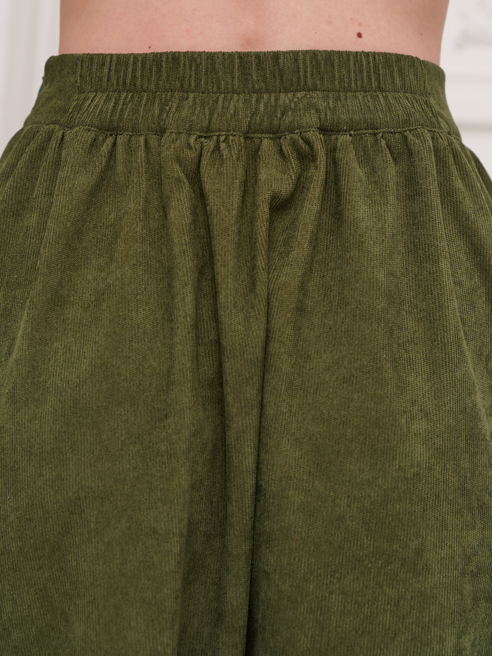 Юбка бохо вельветовая миди