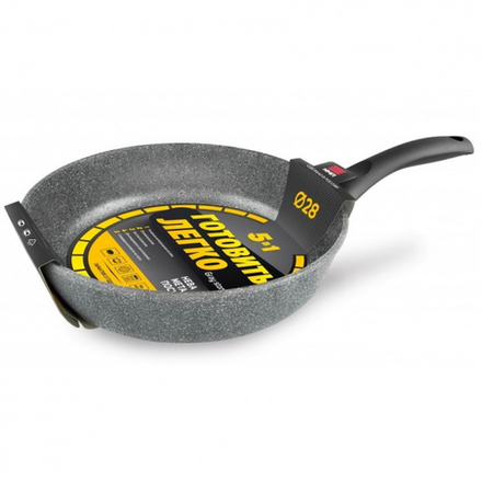 Сковорода 28 см НМП NEVA Granite Gray GL4128