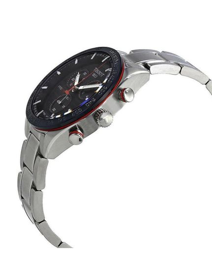 Мужские швейцарские часы с секундомером Tissot T100.417.11.051.01 вид сбоку