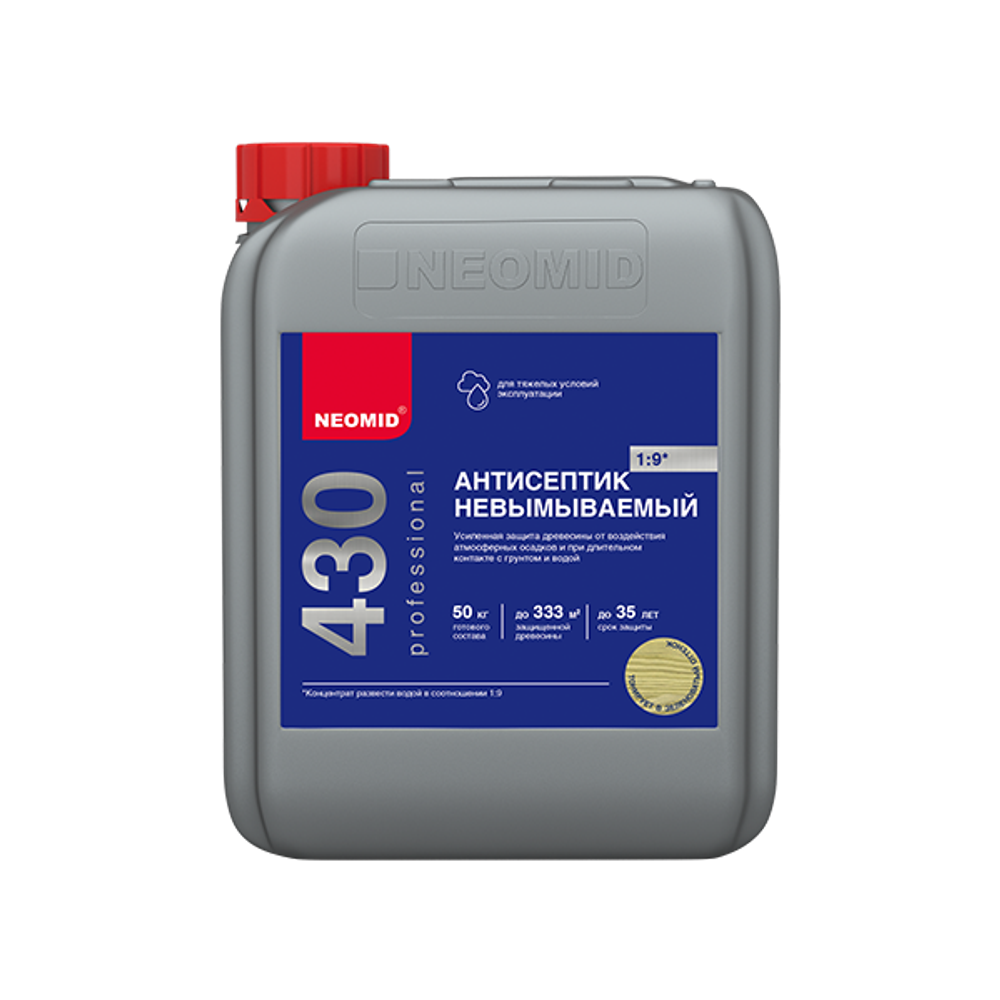 Антисептик-консервант невымываемый NEOMID 430 ECO 1:9 5л