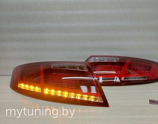 Задние фонари red white led bar для Audi TT 8J