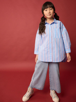 Рубашка для девочки Next E76-899, Голубой