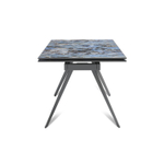 Стол раскладной Rhein (140+40+40), керамика глянцевая Lemurian Blue