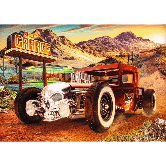 Pazl / Пазлы / Puzzles - "1000 Premium Plus" - Hot Wheels: Bone Shakerl  / Hot Wheels