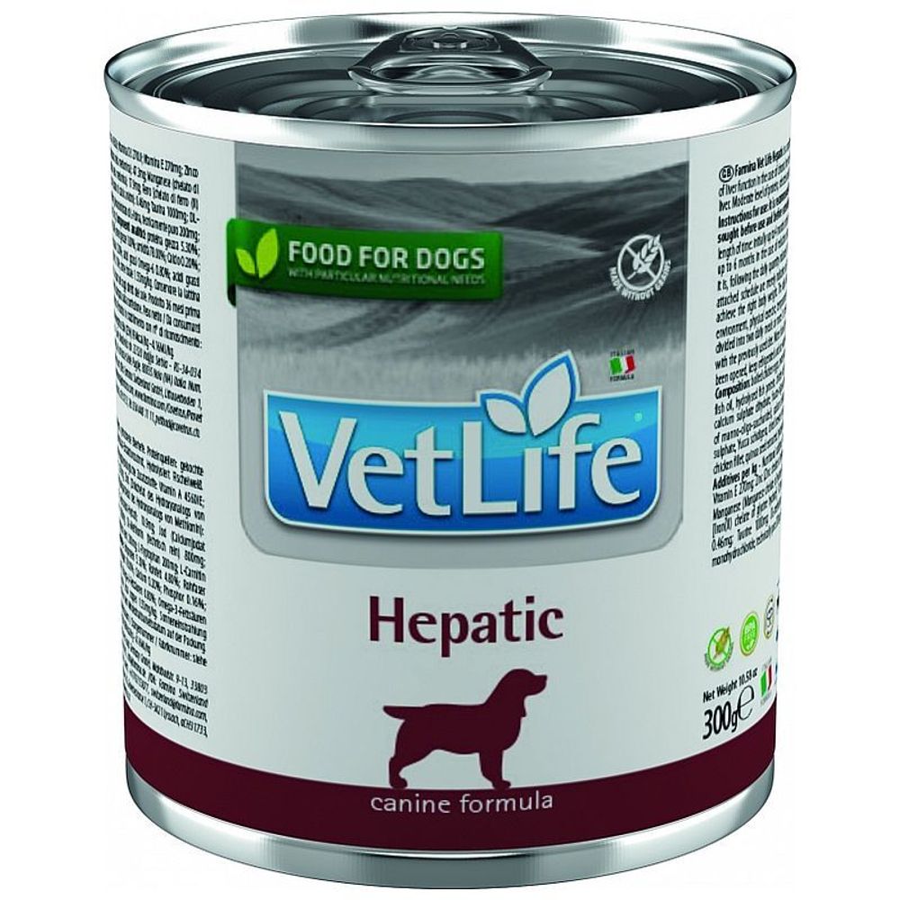 Farmina Vet Life Dog Hepatic / для собак при заболевании печени, 300 г