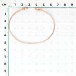 Браслет жесткий из красного золота с бриллиантом