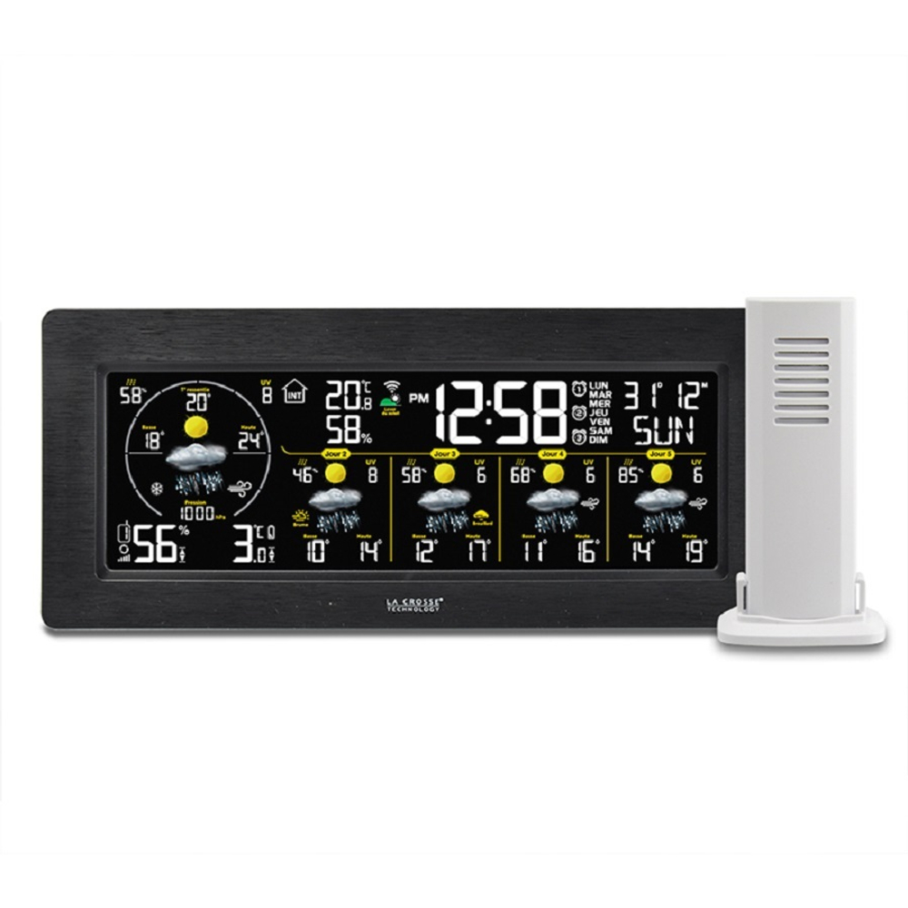 Погодная станция LA CROSSE SW404 с прогнозом погоды на 5 дней, Wi-FI