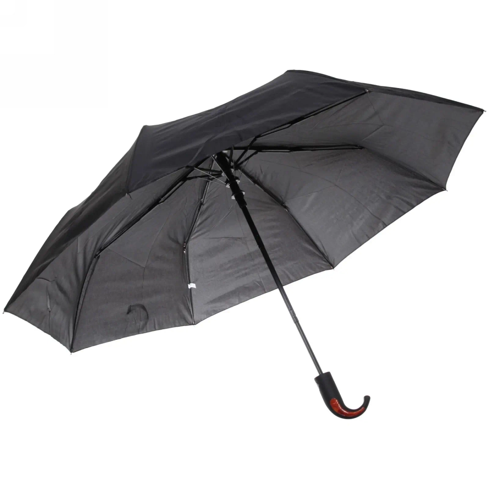 Зонт мужской полуавтомат «Ultramarine - Томас», цвет черный, ручка крючок, d98см