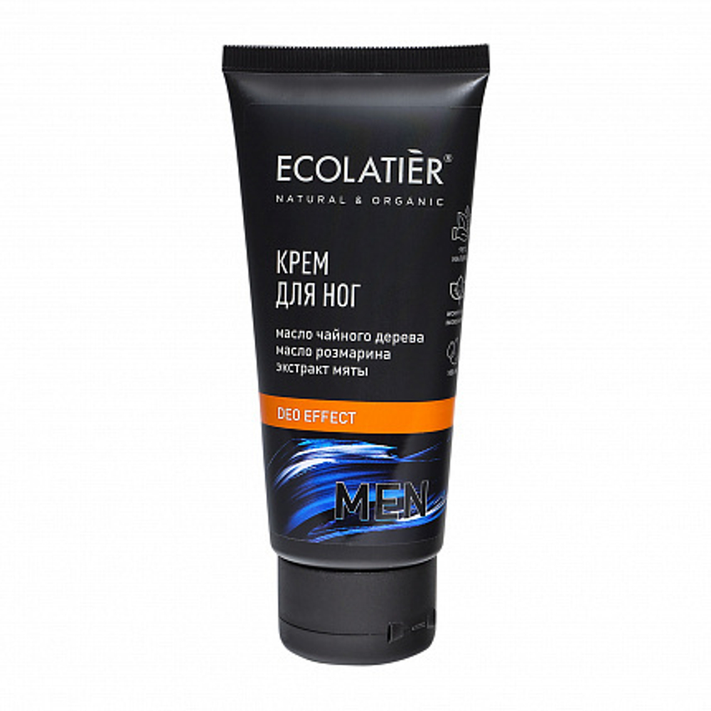 Ecolatier Men Крем для ног Deo Effect, 100 мл