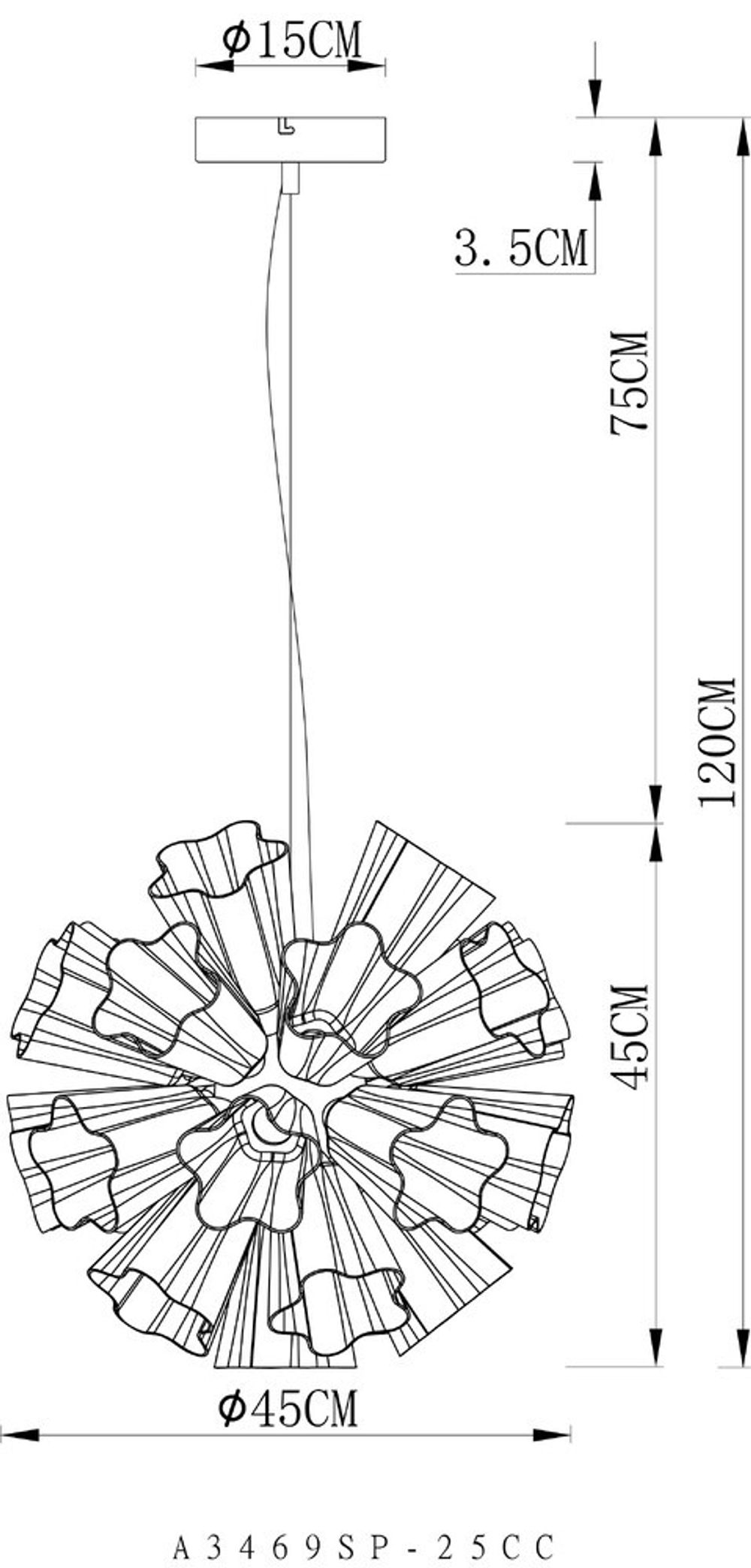Подвесная люстра Arte Lamp