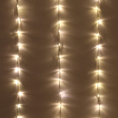 Гирлянда для улицы ЗАНАВЕС «Водопад» ш3,0* в2,0 м 480 ламп LED, прозр.пров, 6 реж, IP-54, Теплый белый (возможность соединения)