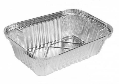 Форма алюминиевая 262*189*55 мм. 1900 мл. (100/500шт) ГОРНИЦА 410-023