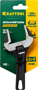 KRAFTOOL SlimWide Compact, 140 / 33 мм, Разводной ключ (27266-20)