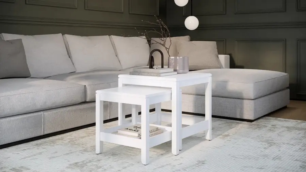 Комплект столов - аналог ИКЕА HEMNES / ХЕМНЭС/ ХЕМНЕС / КОДЗУВ / IKEA , 2 шт, белый