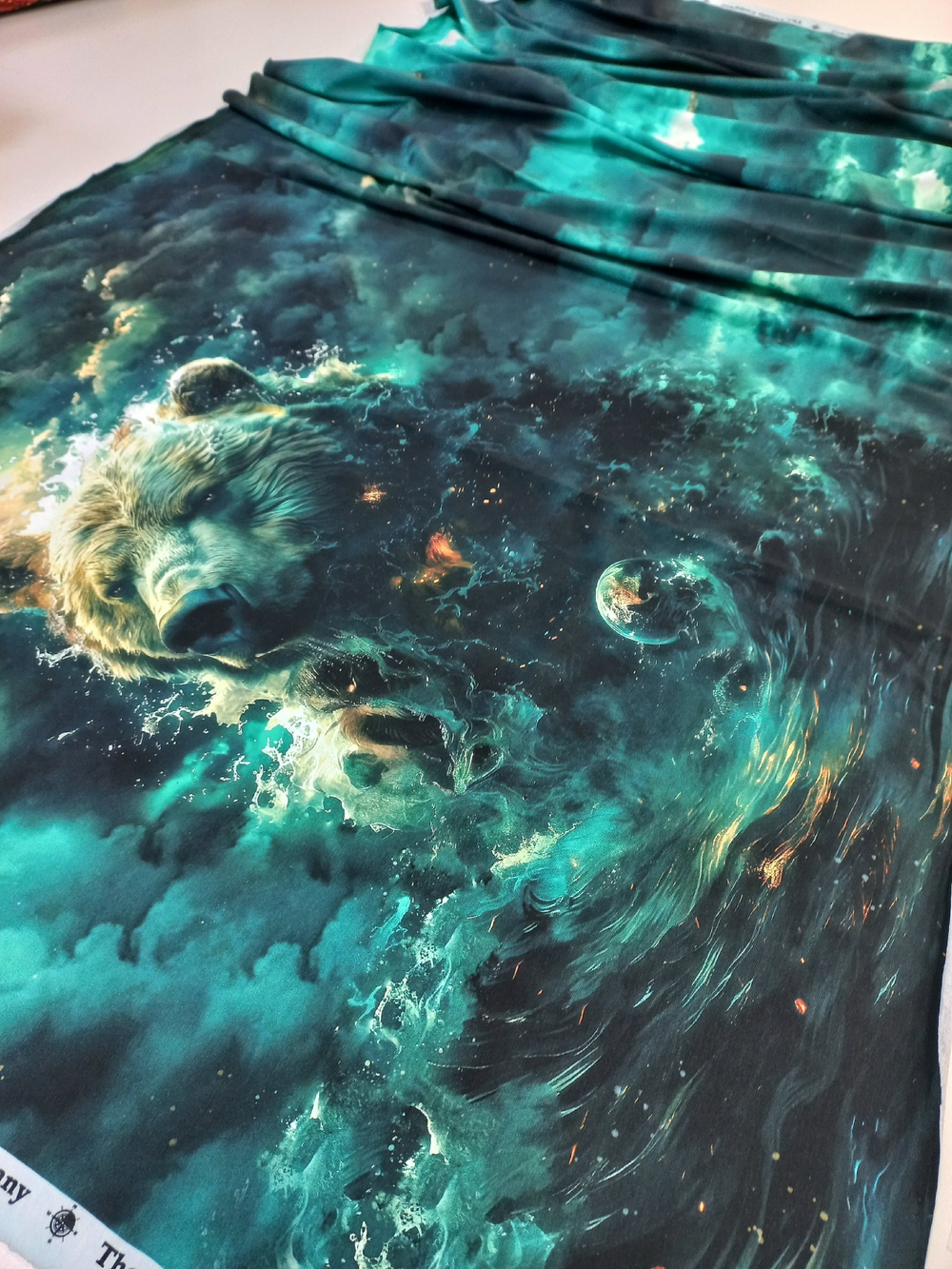 Кулирка с лайкрой Купон Медведь и Луна Высота 80см