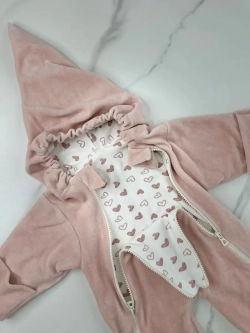 Комбинезон велюровый для новорожденного