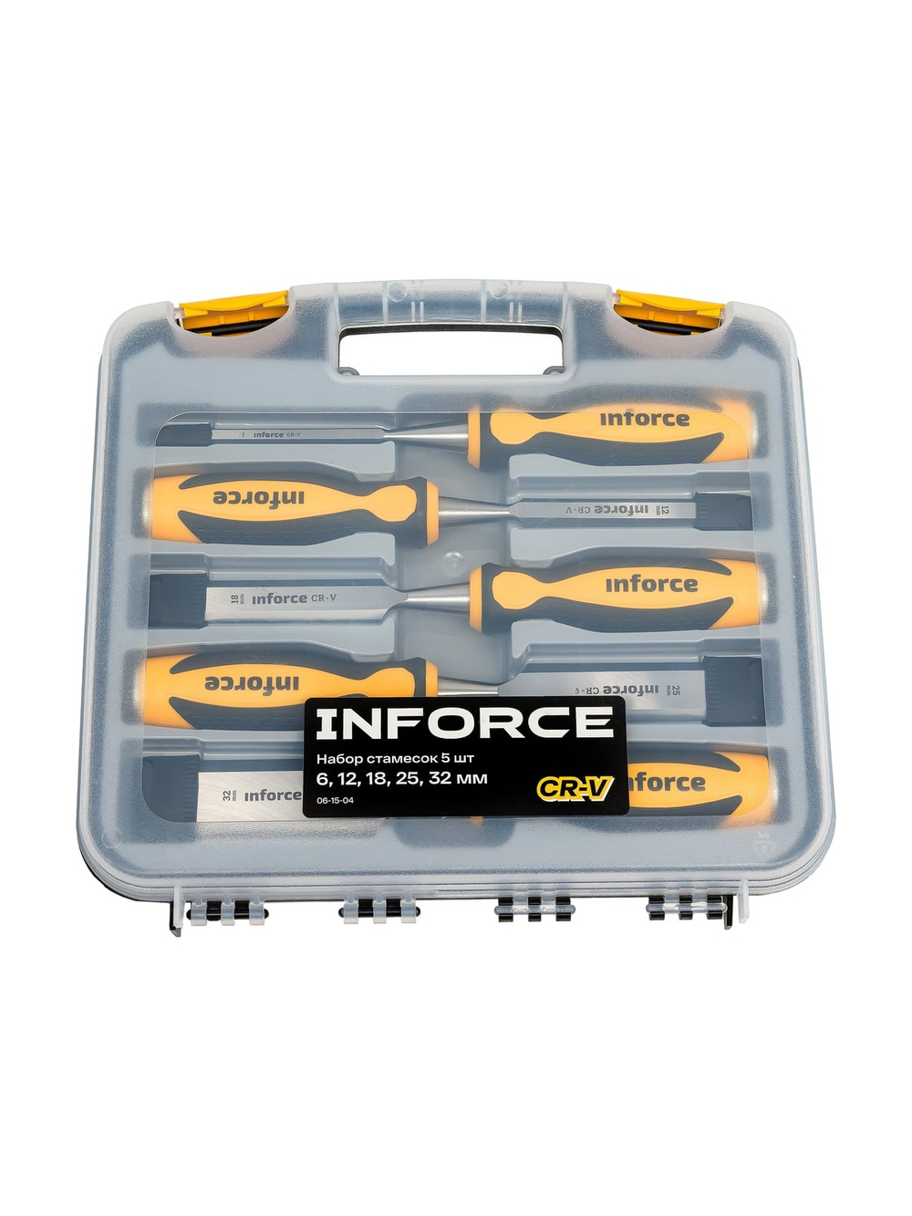 Набор стамесок Inforce 5 шт., 6,12,18,25,32 мм 06-15-04