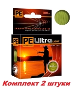 Плетеный шнур для рыбалки PE ULTRA LIGHT Black 0,04mm 135m