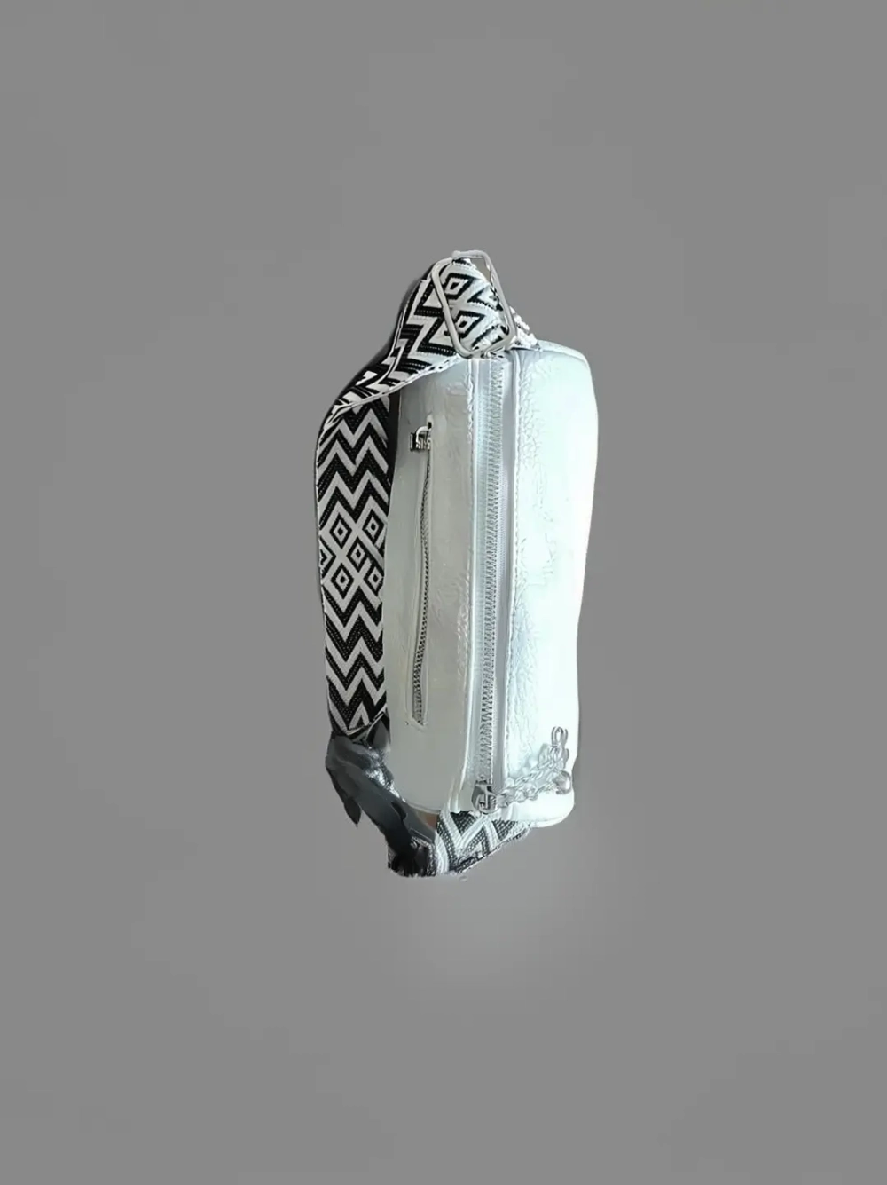 Сумка женская кросс-боди экокожа белая QOZA