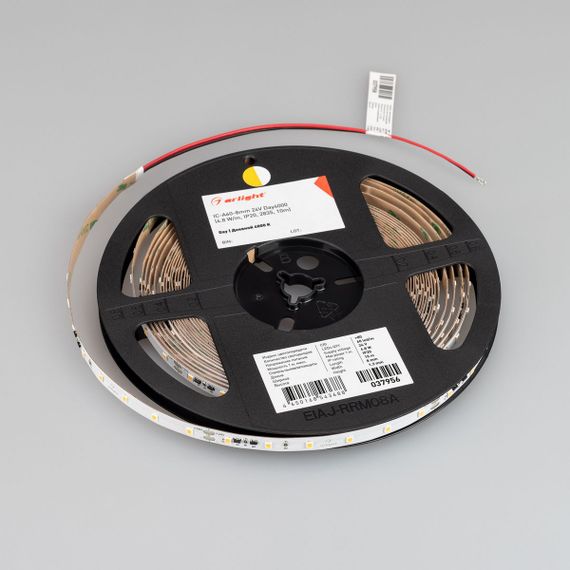Светодиодная лента Arlight 4,8W/m 60LED/m 2835SMD дневной белый 10M IC-A60-8mm 24V Day4000 037956