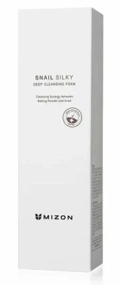 MIZON Глубокоочищающая пенка для умывания с муцином улитки- SNAIL SILKY DEEP CLEANSING FOAM , 150мл