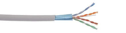 60 Интернет кабель FTP 4PR 24AWG CAT5e информационный (0,48мм медь) 1м