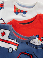 Пижама для мальчика Next AC0-930, 3 шт., Синий, Красный, Белый