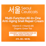 SeoulCeuticals, Многофункциональный восстанавливающий омолаживающий крем с улиткой, 60 мл (2 жидк. унции)