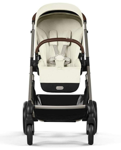 Коляска Cybex Balios S Lux TPE complete Cloud G Fog Grey 3 в 1 Seashell Beige с дождевиками