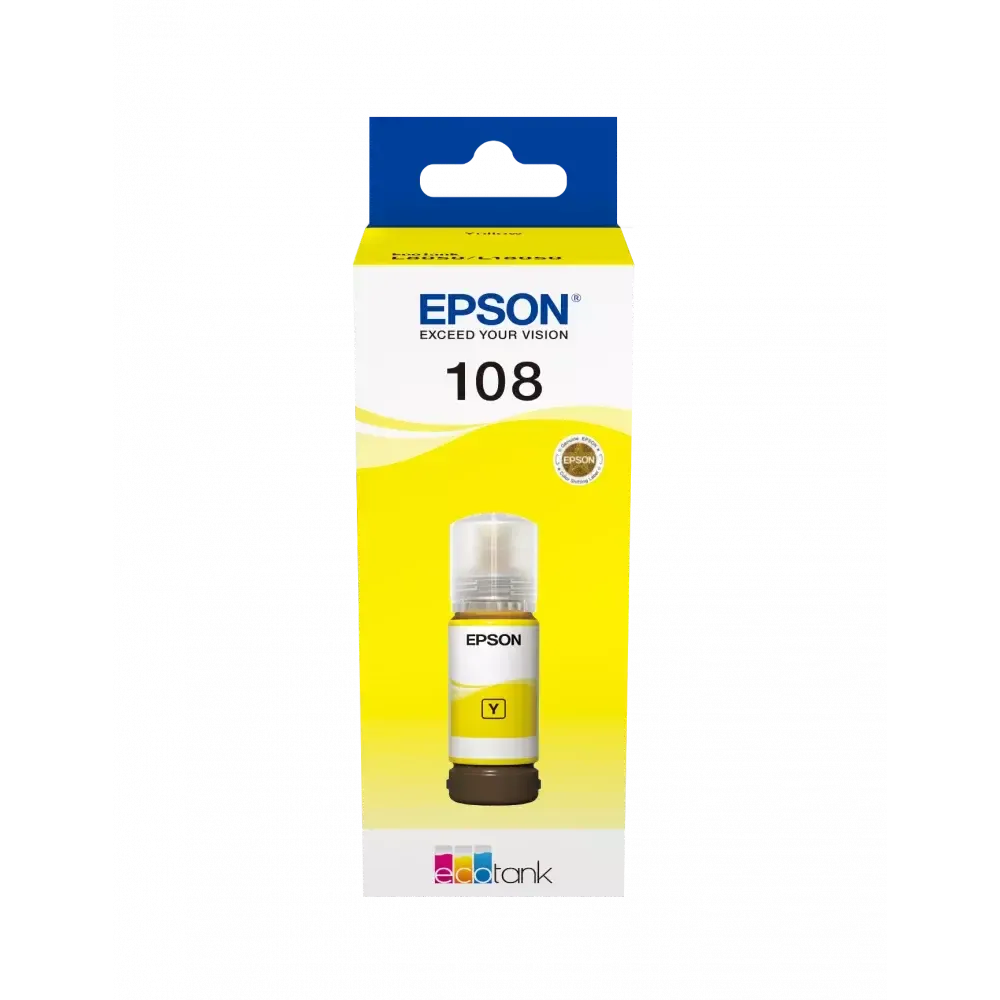 Картридж Epson C13T09C44A 108 EcoTank ink Yellow