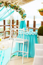 Стул пластиковый полубарный Siesta Contract Chiavari Bar 65, белый