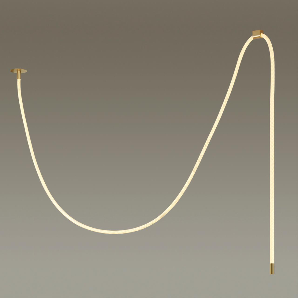 4399/40CL HIGHTECH ODL23 263 ант.бронза/металл/канат Потолочный св-к встраиваемый (2 крепления и крючок в комплекте) IP20 LED 40W 1580Лм 3000K CORDA