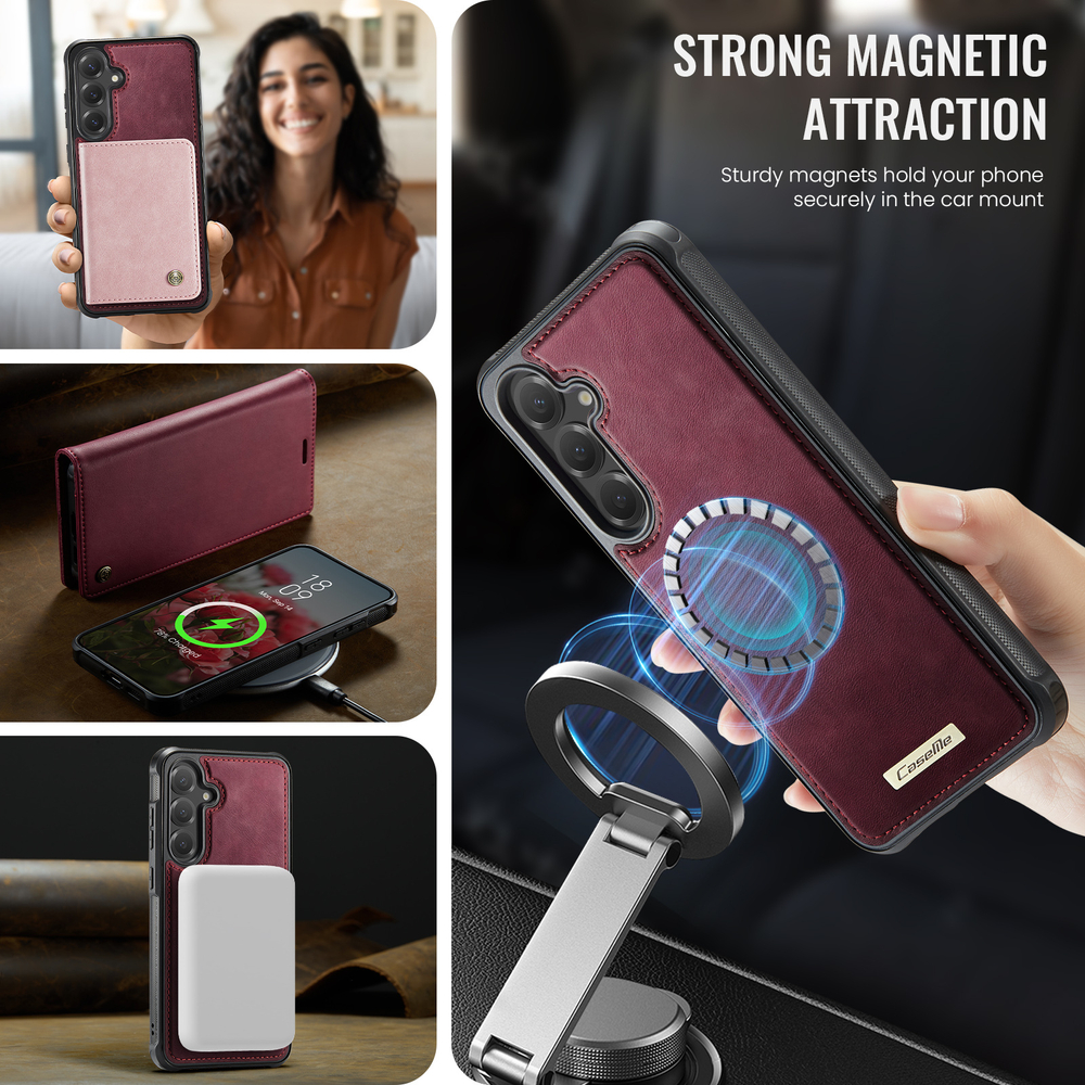 Чехол-кошелек CaseMe 2 in 1 MagSafe Samsung Galaxy S25