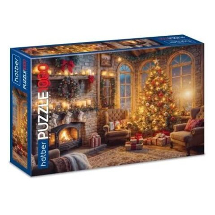 Пазлы 1000 элементов 680*480мм. "Вечер у камина" Premium