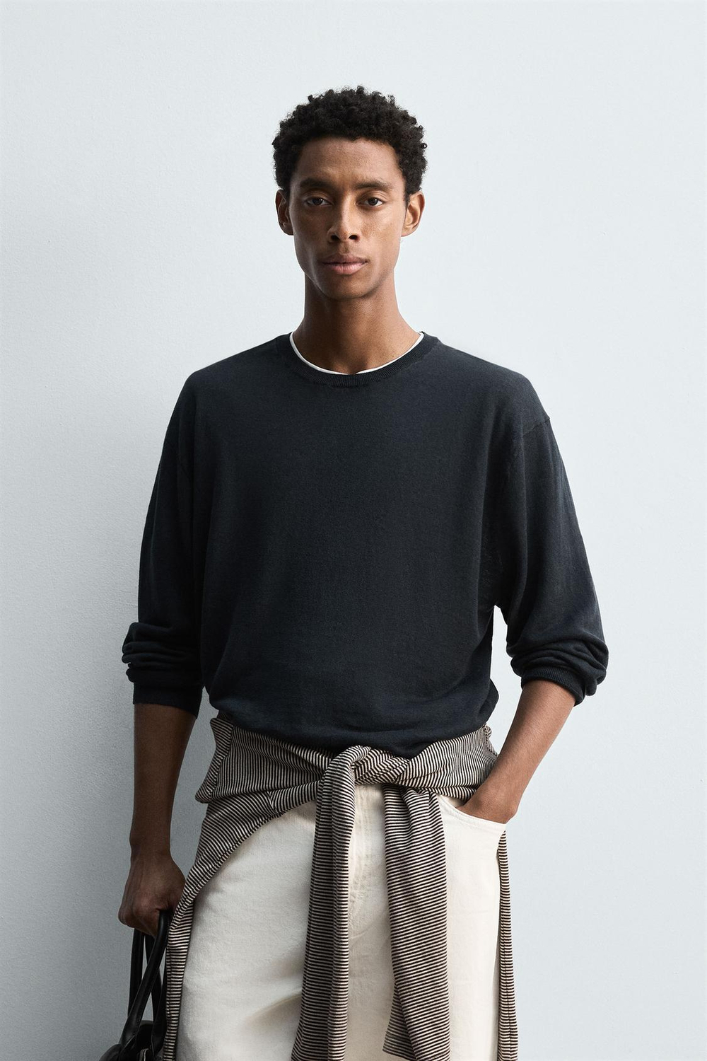 ZARA ЛЕГКИЙ ДЖЕМПЕР, МОРСКОЙ СИНИЙ