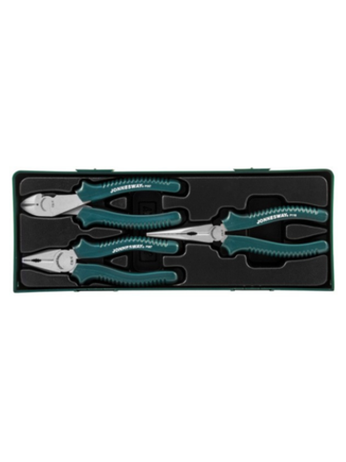 Набор шарнирно-губцевого инструмента в ложементе, 3 предмета Jonnesway P0803SP