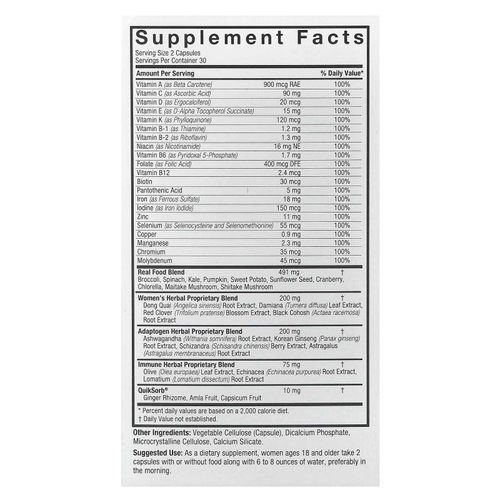 Nature's Answer, 100, мультивитамины для женщин, 60 вегетарианских капсул