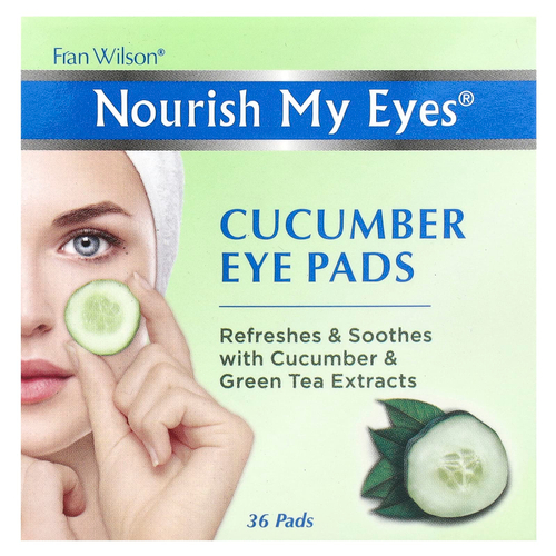 Fran Wilson, Nourish My Eyes®, подушечки для глаз с огурцом, 36 подушечек
