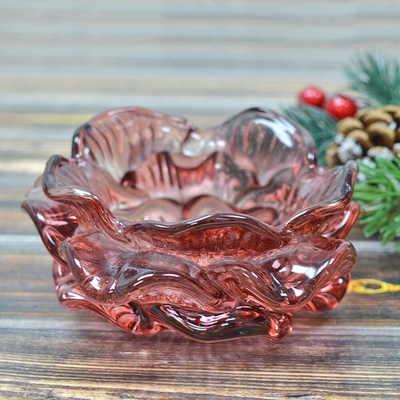 Подсвечник "Роза" 10*4,5см, розовый темный