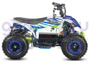 Детский электроквадроцикл WHITE SIBERIA SNEG LETO R 1000W - Голубой фото 4 фото №6
