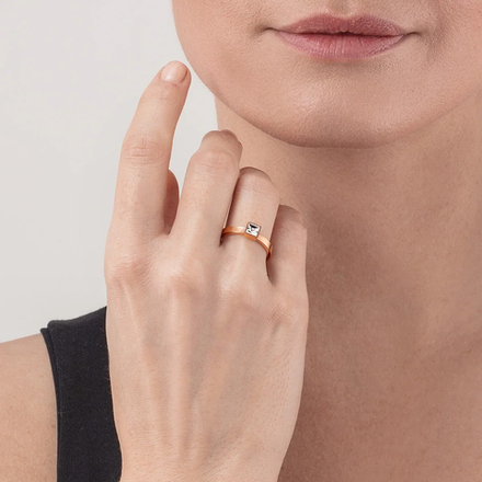 Кольцо Coeur de Lion Crystal-Gold 19 мм 0501/40-1816 60