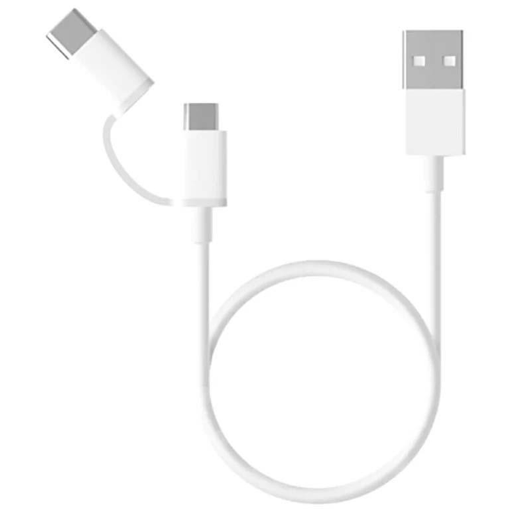 Кабель Xiaomi Mi Micro-USB, USB-C — USB-A (30 см) (версия Global)