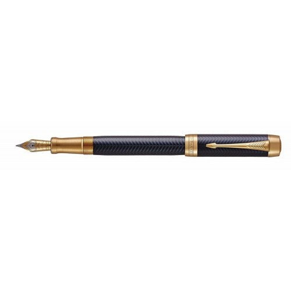 Перьевая ручка Parker Duofold Prestige Centennial Blue Chevron (F)