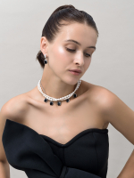 Серьги "Lollipops" Black Silver