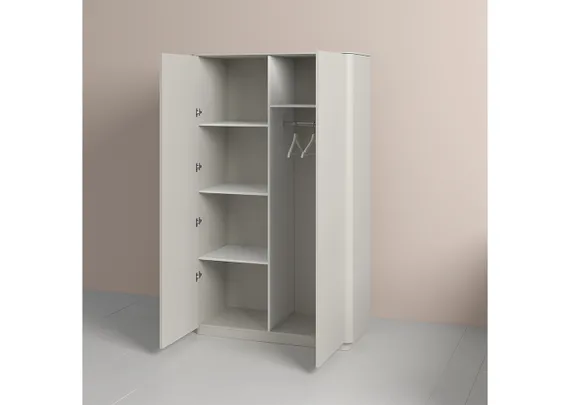 Шкаф Tammi 2-х створчатый высокий (серо-бежевый)