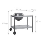 Угольный гриль Dancook 1500 с поверхностью для готовки, C22SC0213