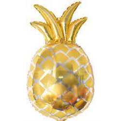 Шар (30""/76 см) Фигура, Ананас, Золото, 1 шт 400 р. А144
