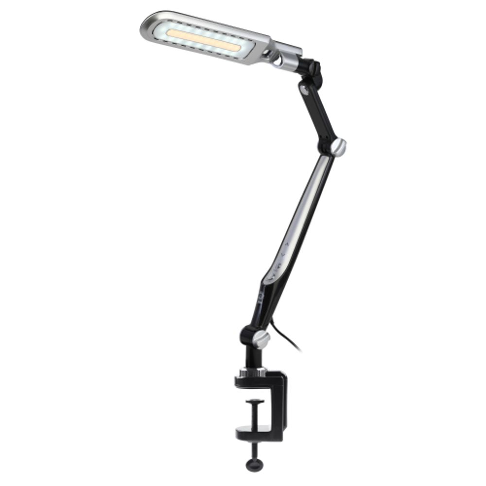 Настольный светильник ЭРА NLED-496-12W-BK светодиодный на струбцине черный